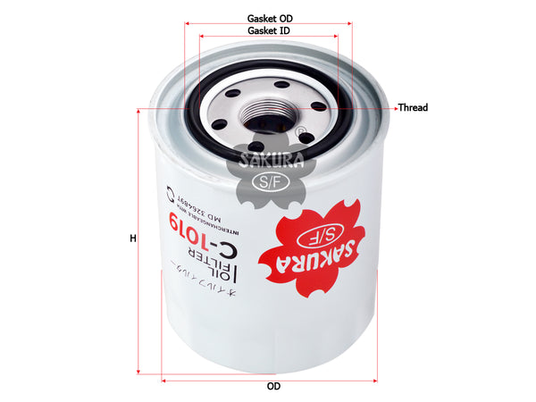 C-1019 Oil Filter Product Image