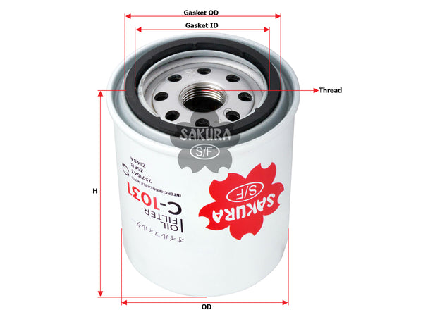 C-1031 Oil Filter Product Image