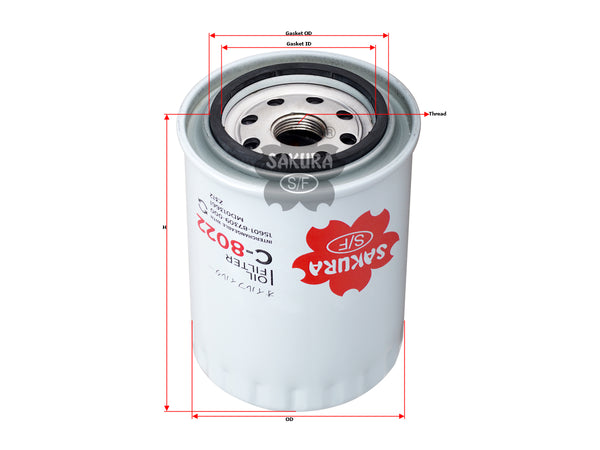 C-8022 Oil Filter Product Image