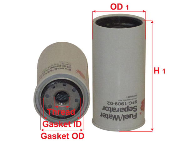 SFC-1909-02 Fuel / Water Separator Product Image