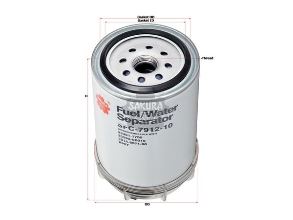SFC-7912-10B Fuel / Water Separator Product Image
