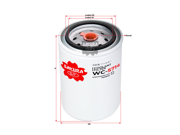 WC-5714 Coolant Filter Product Image