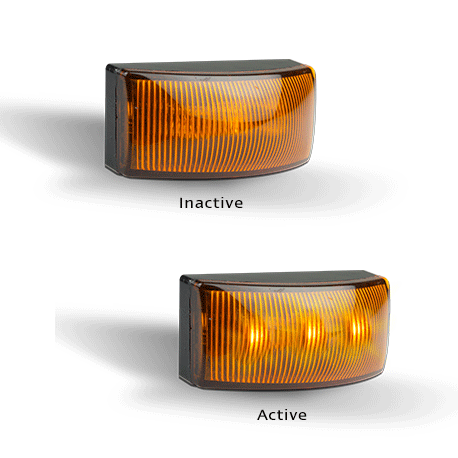 Amber LED Autolamps 5025 Series Marker Lamp 2 Pack