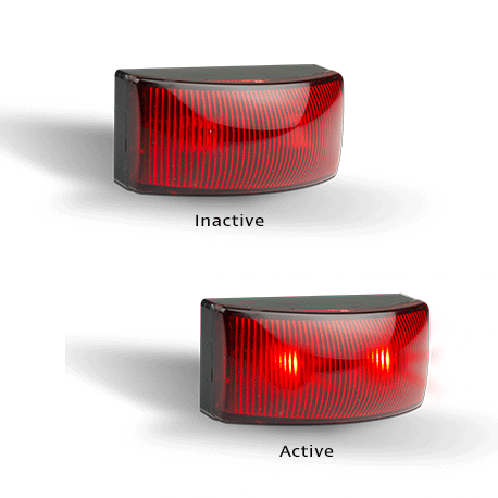 Red LED Autolamps 5025 Series Marker Lamp 2 Pack