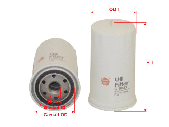 C-8033 Oil Filter Product Image