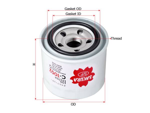 C-1002 Oil Filter Product Image