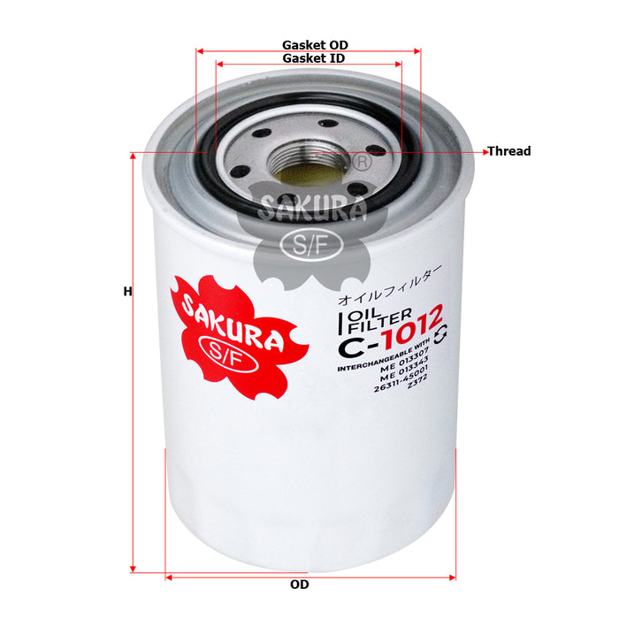 C-1012 Oil Filter Product Image
