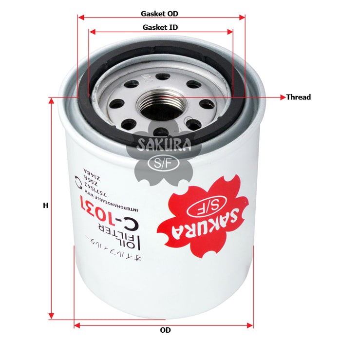 C-1031 Oil Filter Product Image