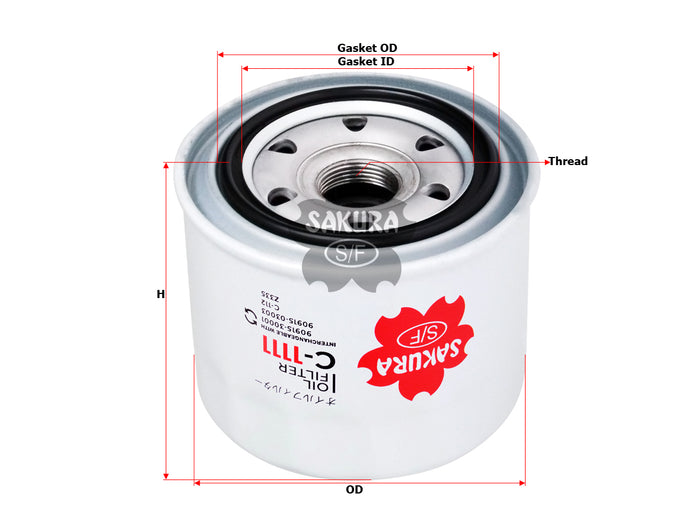 C-1111 Oil Filter Product Image