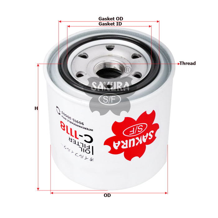 C-1118 Oil Filter Product Image