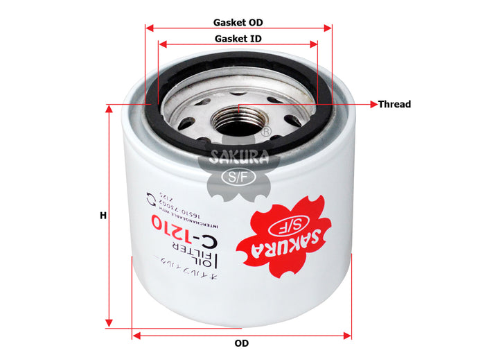 C-1210 Oil Filter Product Image