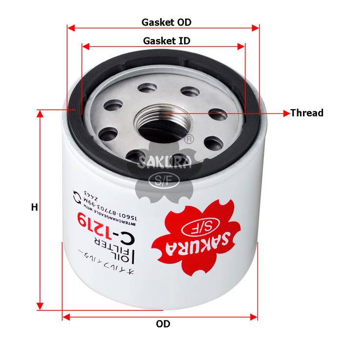 C-1219 Oil Filter Product Image