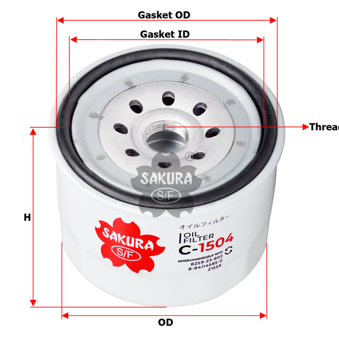 C-1504 Oil Filter Product Image