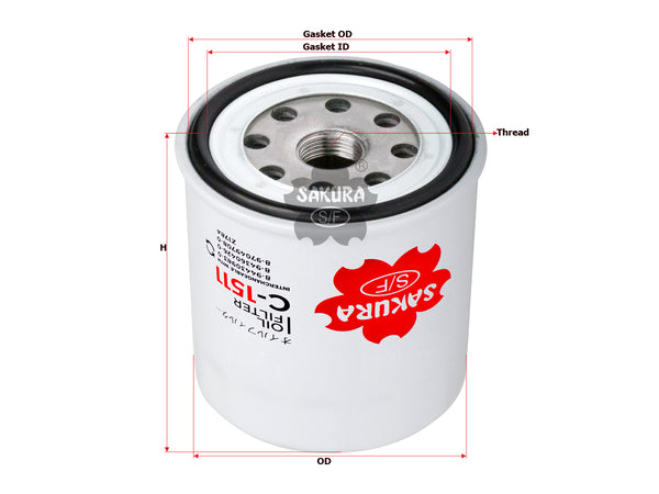 C-1511 Oil Filter Product Image