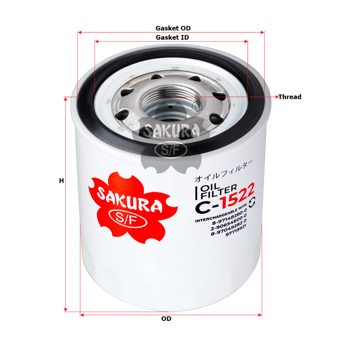 C-1522 Oil Filter Product Image