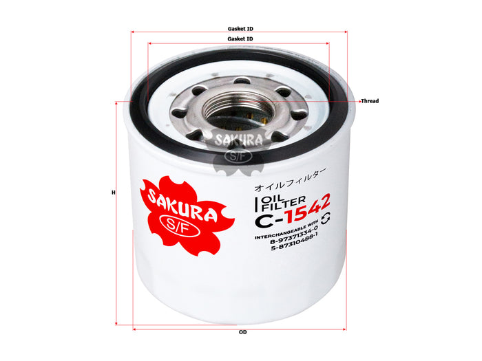 C-1542 Oil Filter Product Image