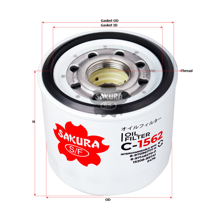 C-1562 Oil Filter Product Image