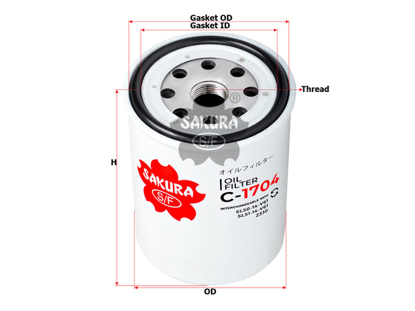 C-1704 Oil Filter Product Image