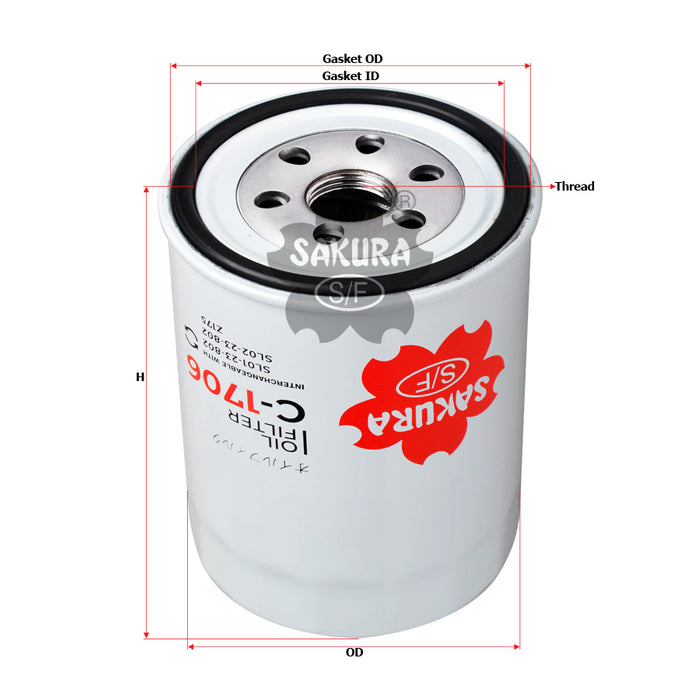 C-1706 Oil Filter Product Image