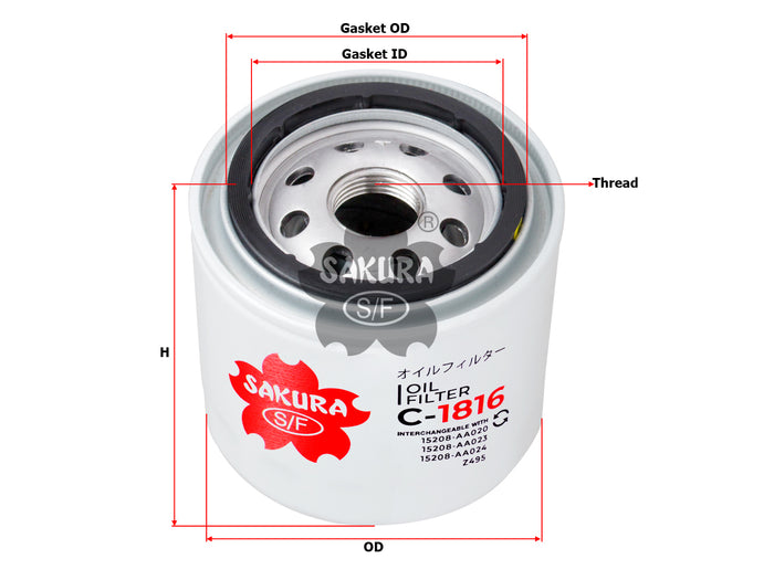 C-1816 Oil Filter Product Image