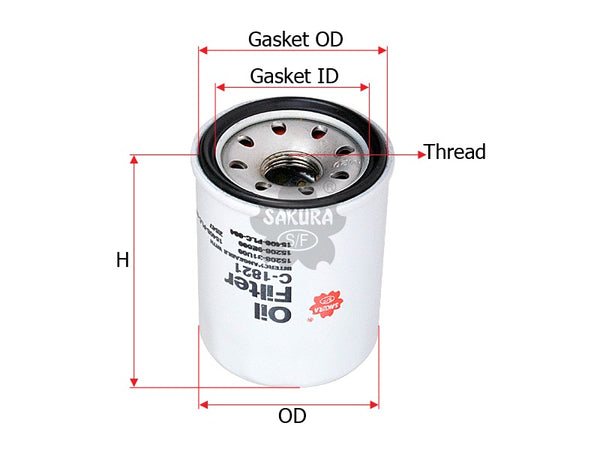 C-1821 Oil Filter Product Image