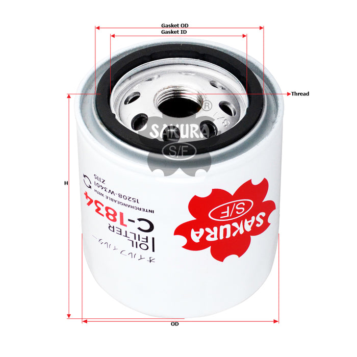 C-1834 Oil Filter Product Image