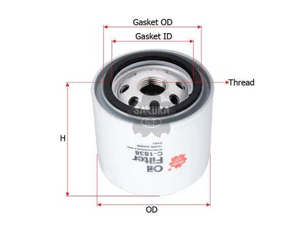 C-1838 Oil Filter Product Image