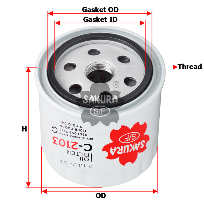 C-2103 Oil Filter Product Image