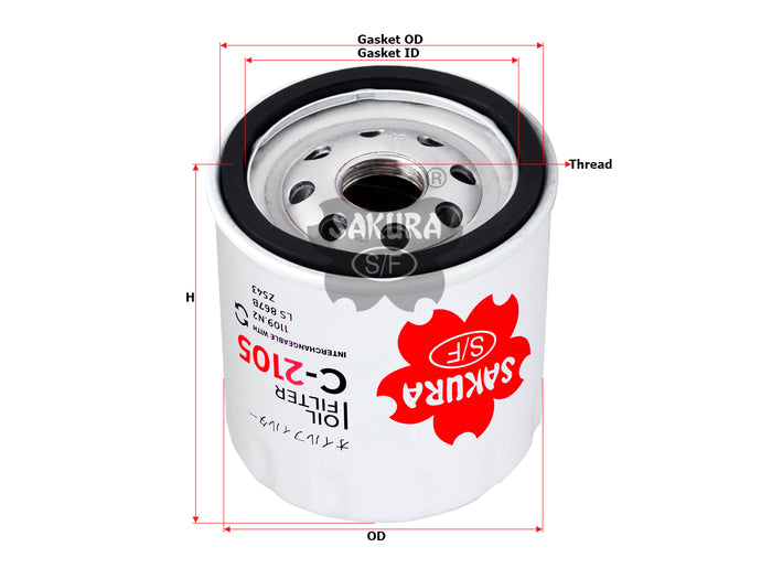 C-2105 Oil Filter Product Image