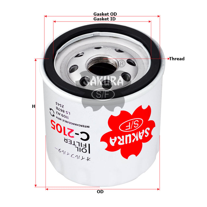 C-2105 Oil Filter Product Image