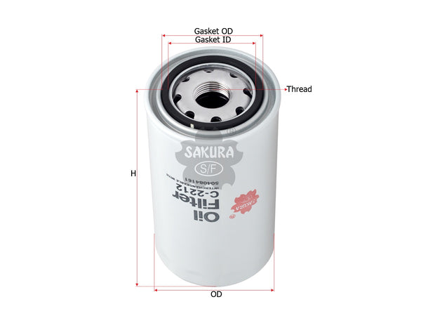 C-2212 Oil Filter Product Image