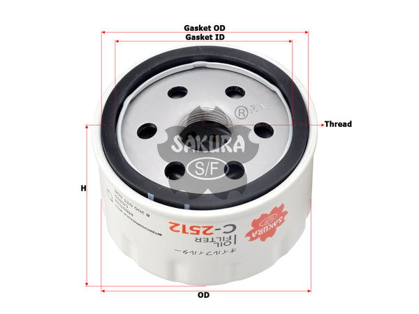 C-2512 Oil Filter Product Image