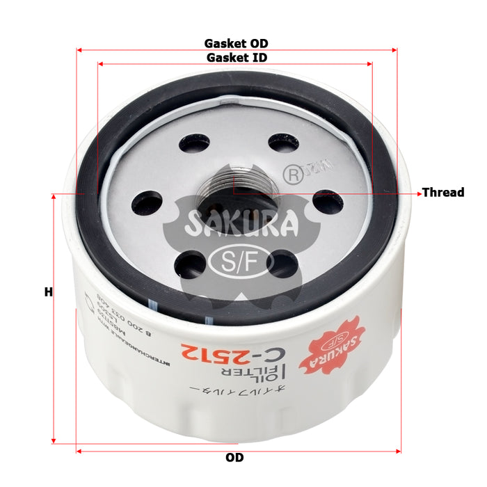 C-2512 Oil Filter Product Image