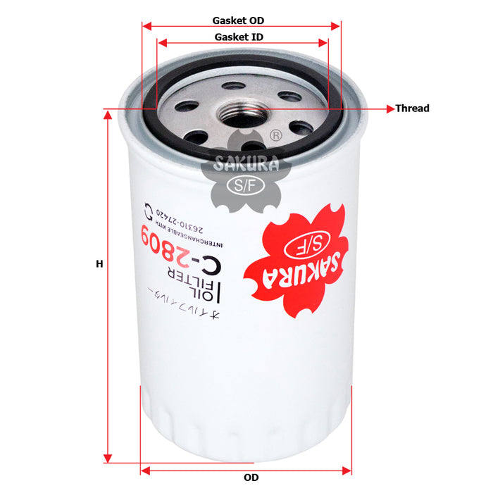 C-2809 Oil Filter Product Image