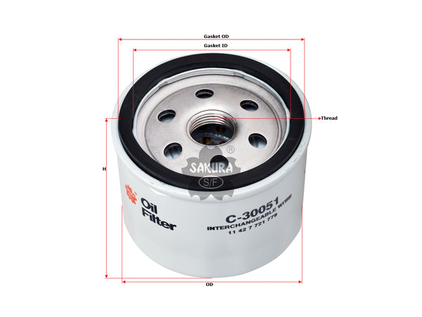 C-30051 Oil Filter Product Image