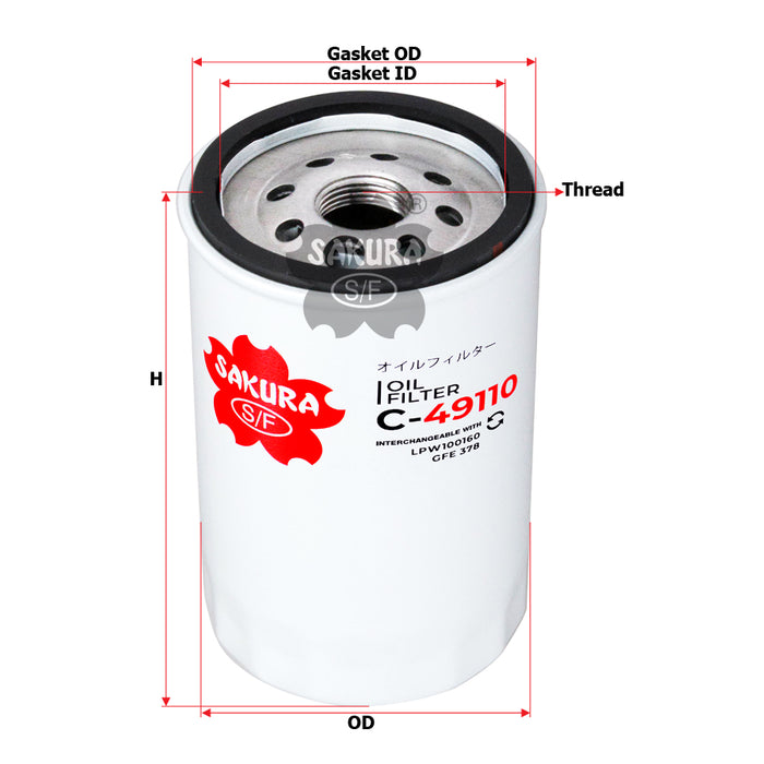 C-49110 Oil Filter Product Image