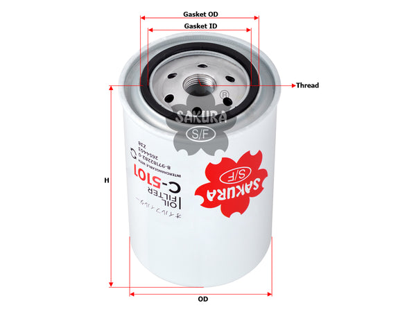 C-5101 Oil Filter Product Image