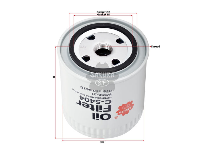 C-5404 Oil Filter Product Image