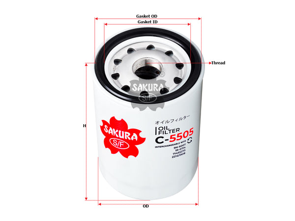 C-5505 Oil Filter Product Image