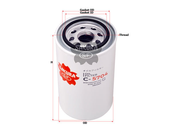 C-5704 Oil Filter Product Image