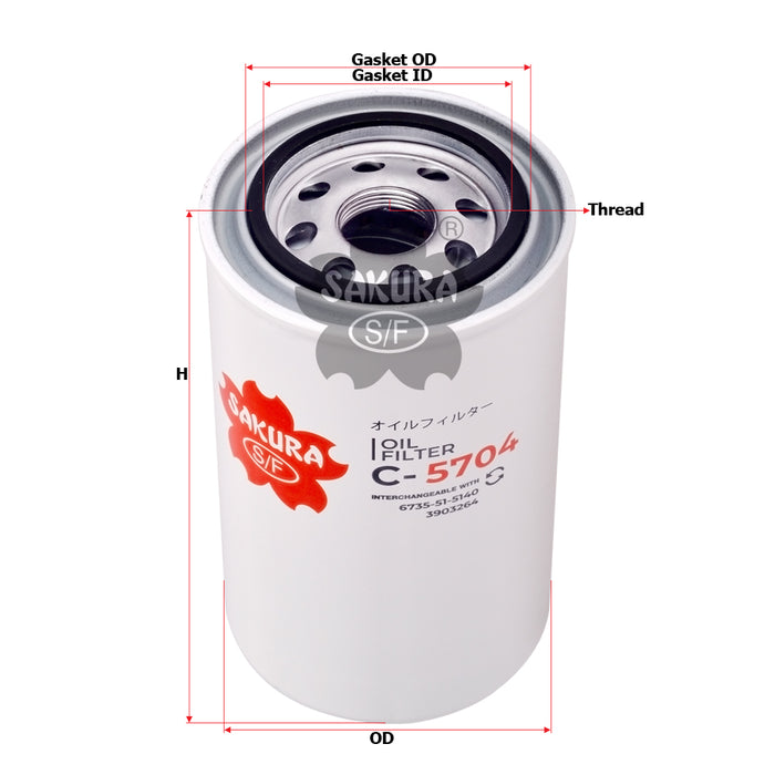C-5704 Oil Filter Product Image