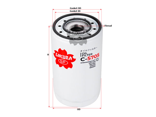 C-5705 Oil Filter Product Image