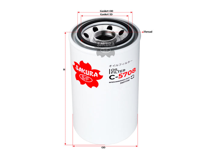 C-5708 Oil Filter Product Image