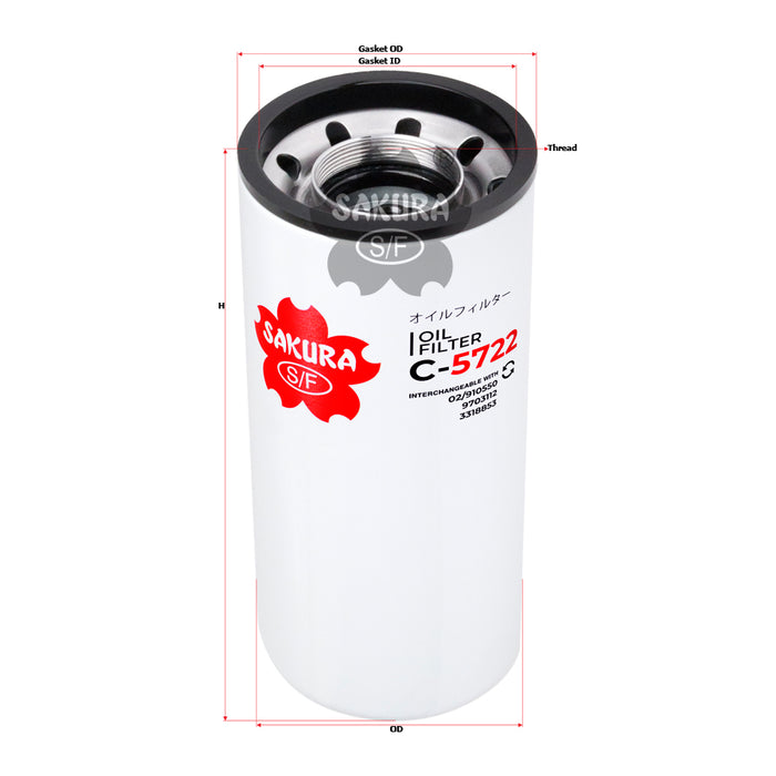 C-5722 Oil Filter Product Image