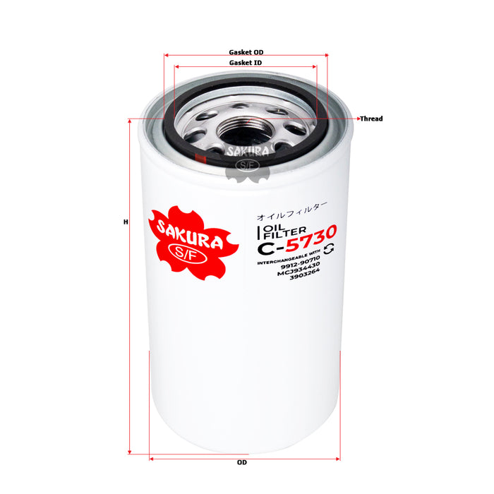 C-5730 Oil Filter Product Image