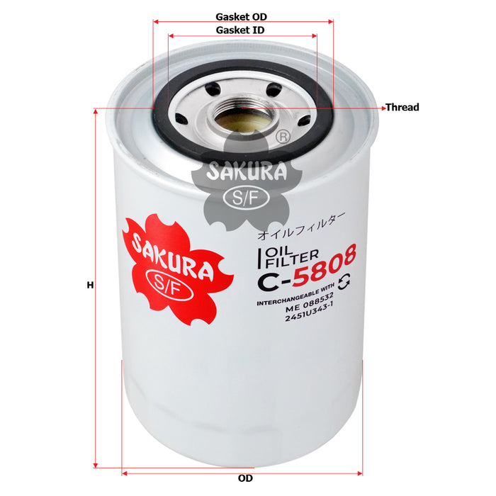 C-5808 Oil Filter Product Image