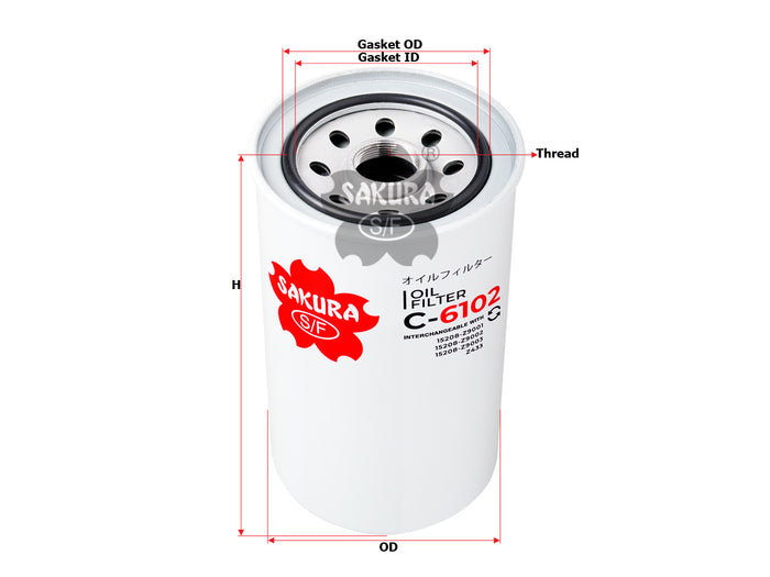 C-6102 Oil Filter Product Image