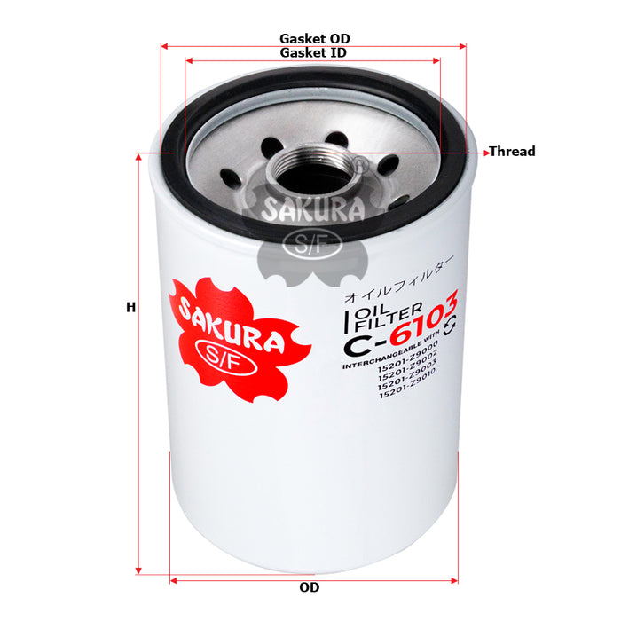 C-6103 Oil Filter Product Image