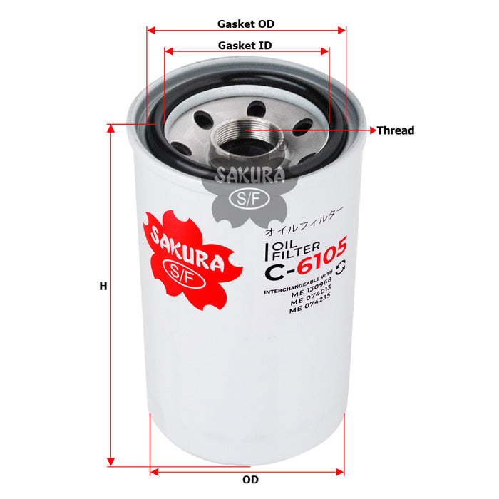 C-6105 Oil Filter Product Image
