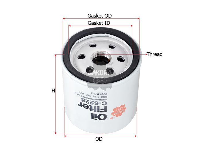 C-6228 Oil Filter Product Image